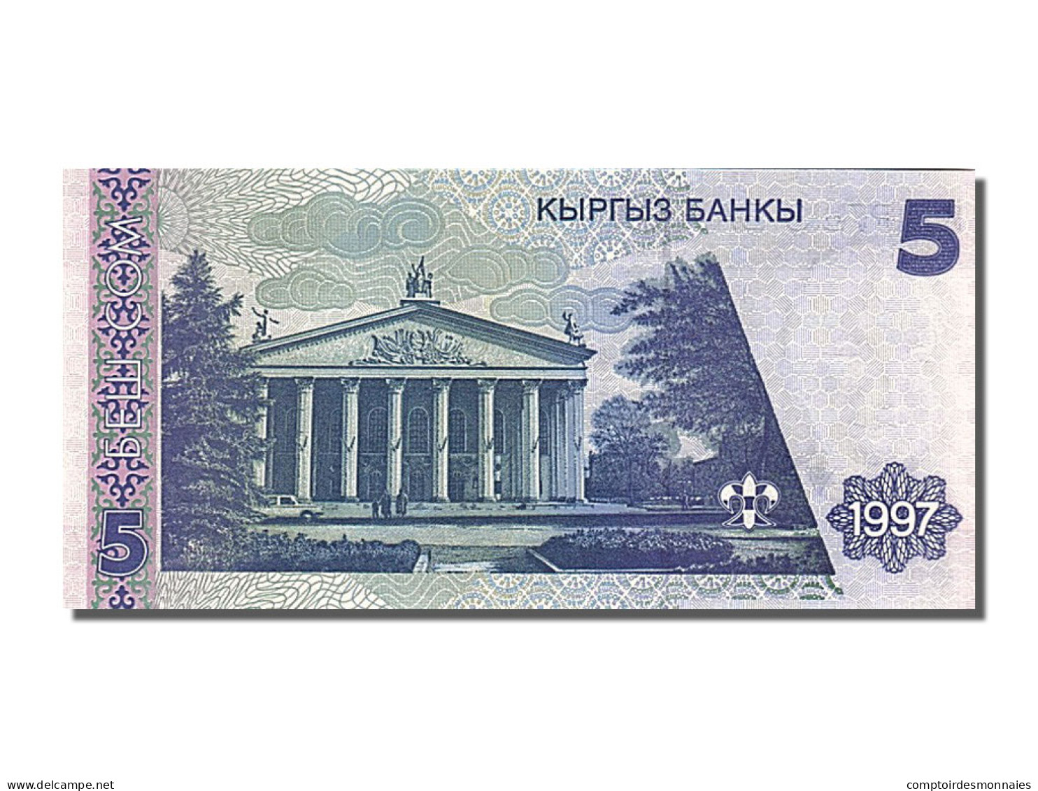 Billet, KYRGYZSTAN, 5 Som, 1997, SPL - Kirgizïe