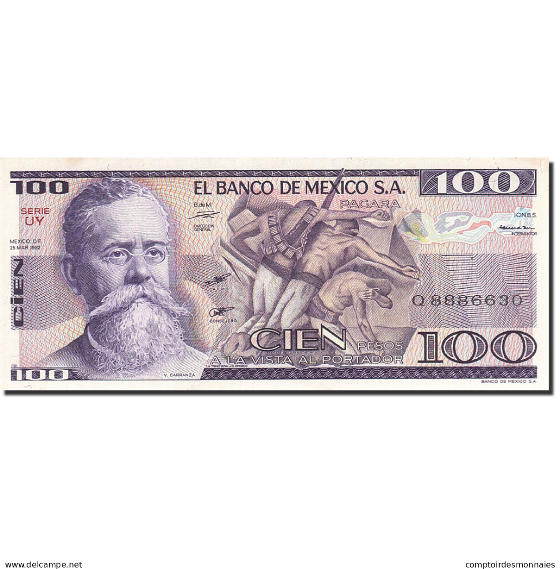 Billet, Mexique, 100 Pesos, 1981, 1982-03-25, KM:74c, SPL - Mexique