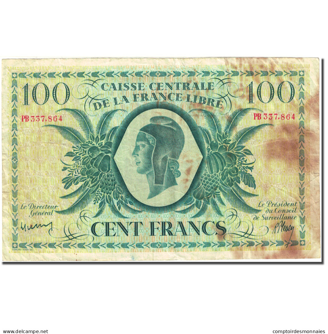 Billet, Afrique-Équatoriale Française, 100 Francs, 1941, 1941-12-02, KM:13a - Other - Africa