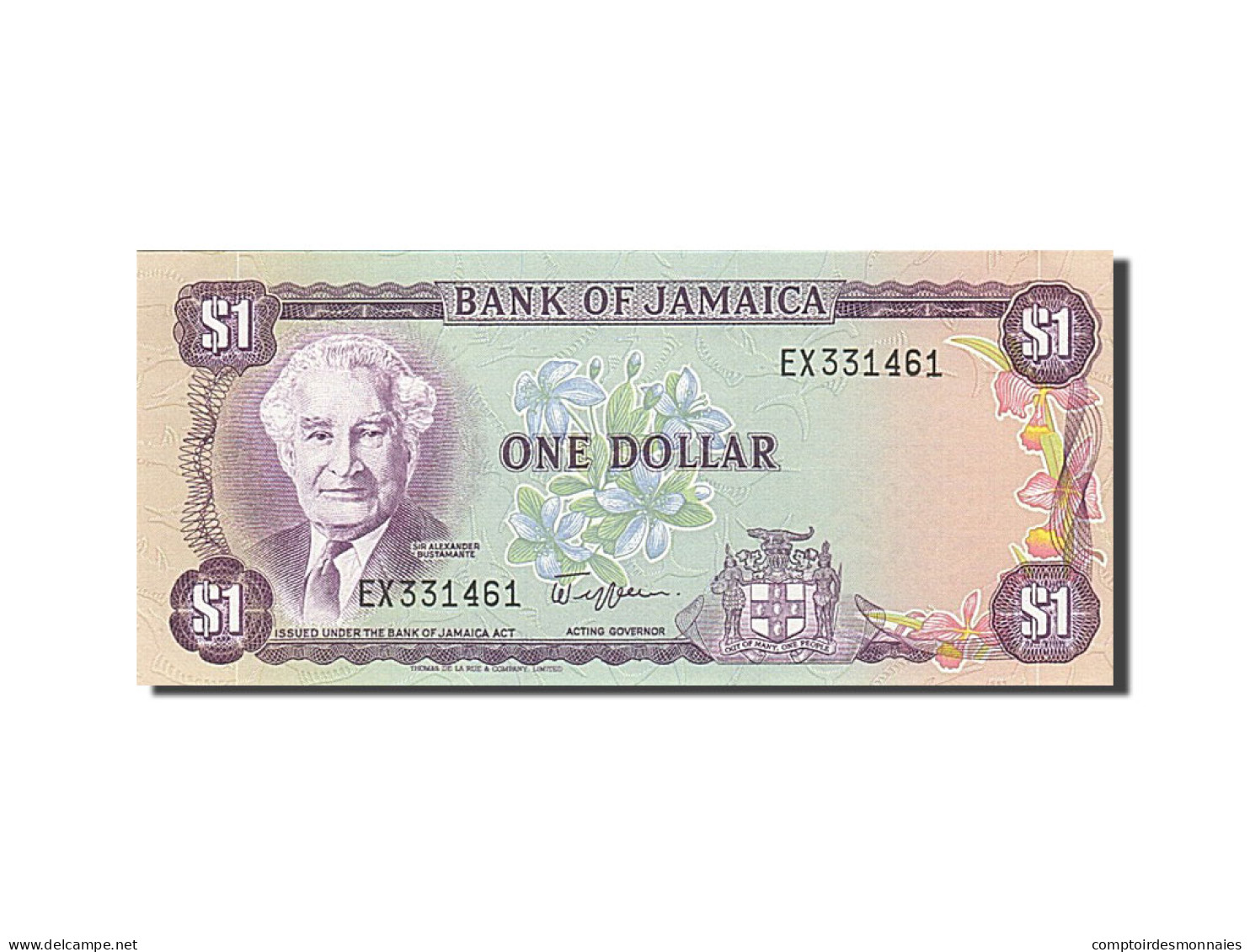 Billet, Jamaica, 1 Dollar, 1989, 1989-07-01, NEUF - Jamaique