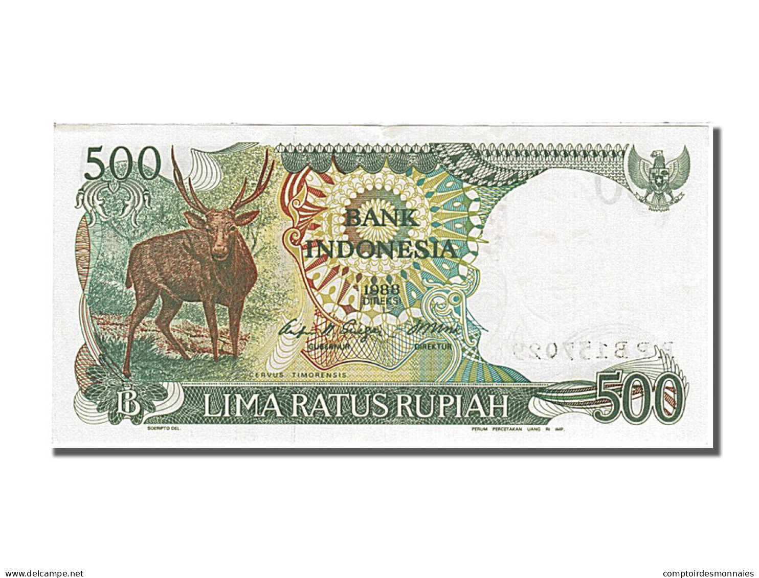 Billet, Indonésie, 500 Rupiah, 1988, SPL - Indonesien