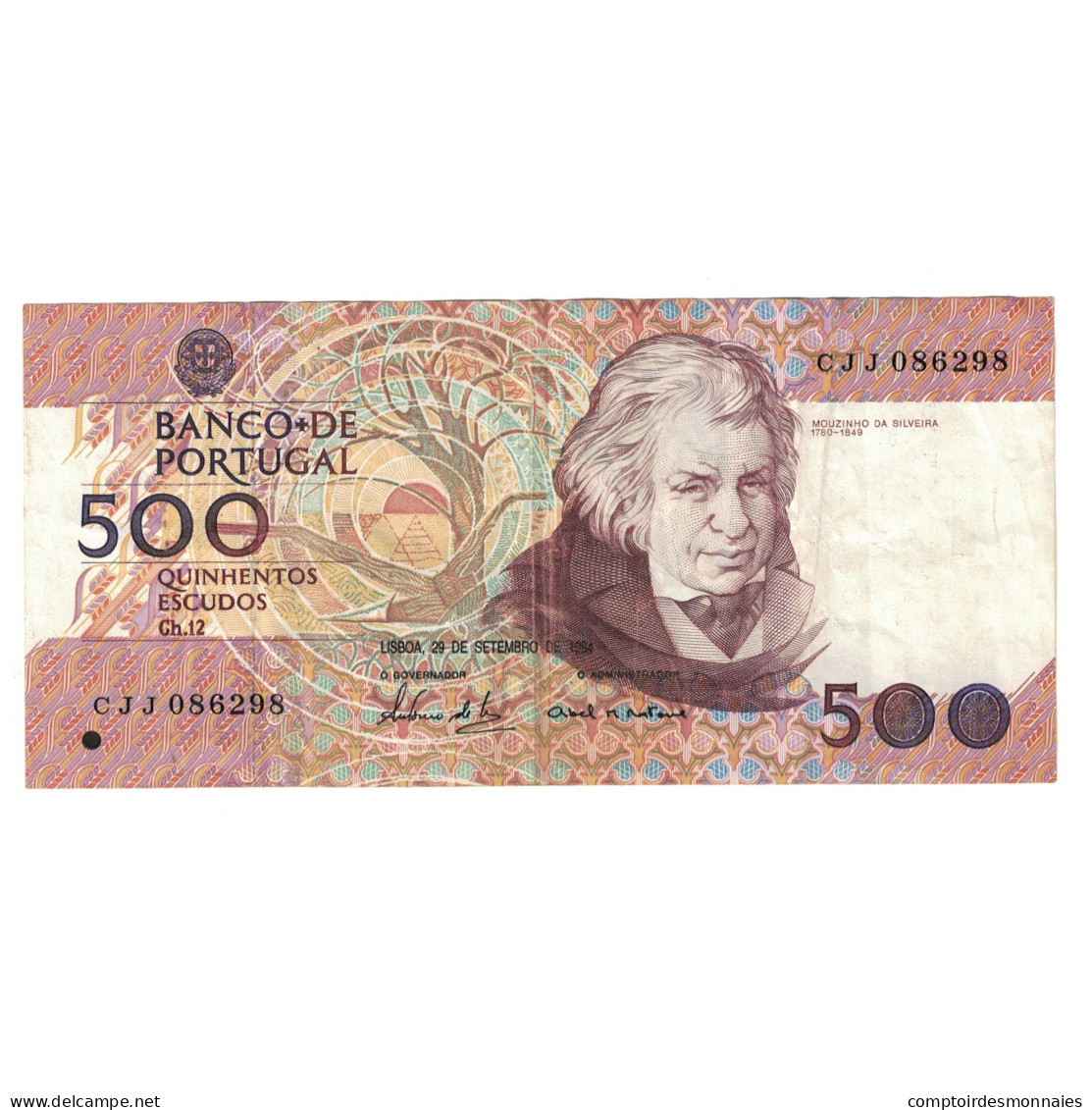 Billet, Portugal, 500 Escudos, 1994, 1994-09-29, KM:180g, TTB - Portogallo