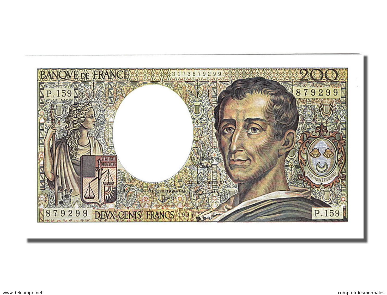 Billet, France, 200 Francs, 200 F 1981-1994 ''Montesquieu'', 1994, NEUF, KM:155f - 200 F 1981-1994 ''Montesquieu''