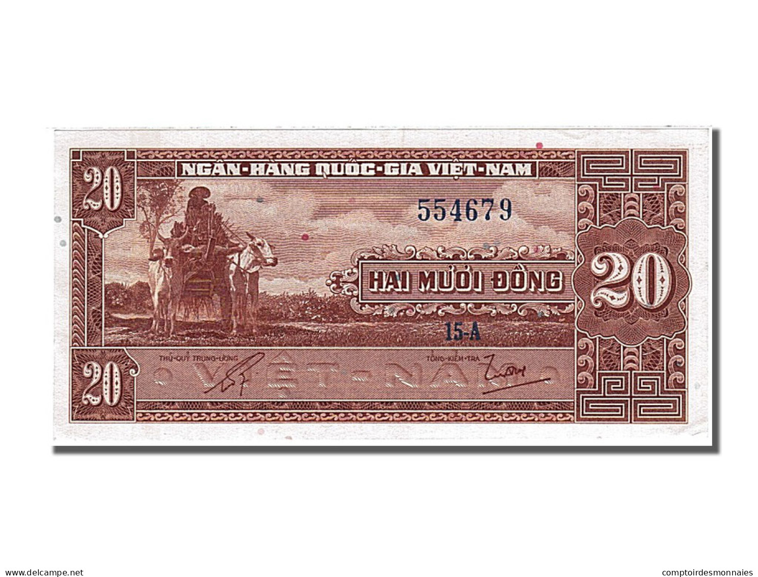 Billet, Viet Nam, 20 Dông, 1962, SPL - Viêt-Nam