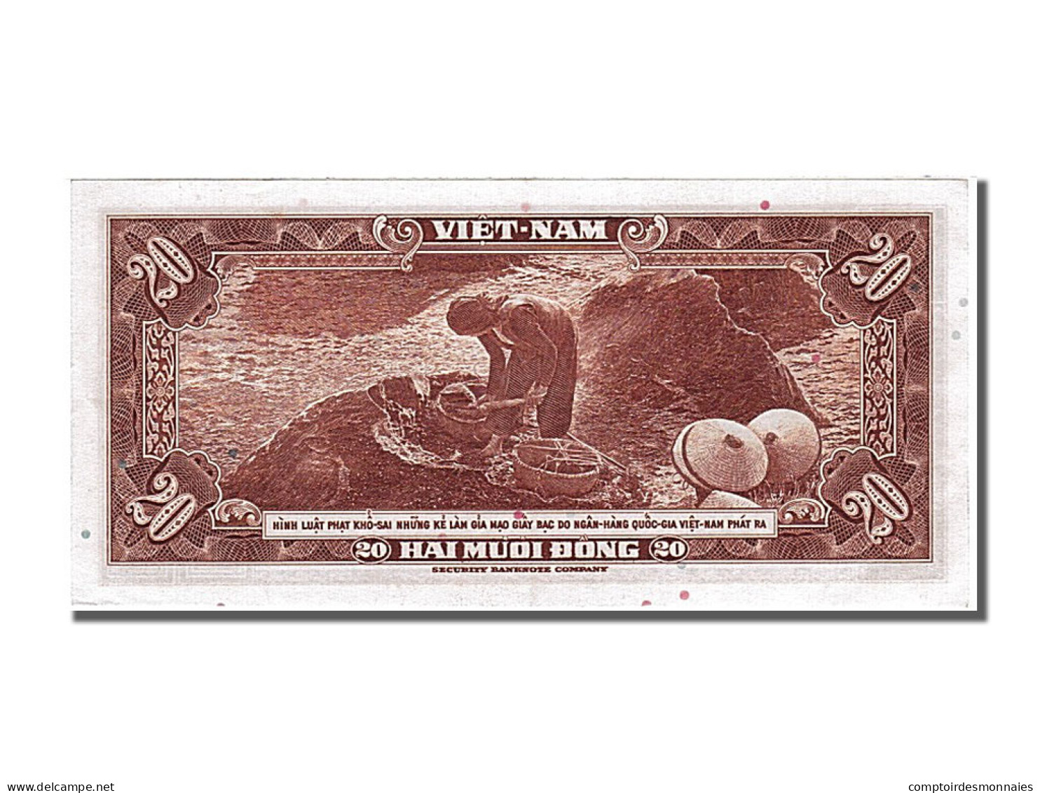 Billet, Viet Nam, 20 Dông, 1962, SPL - Vietnam