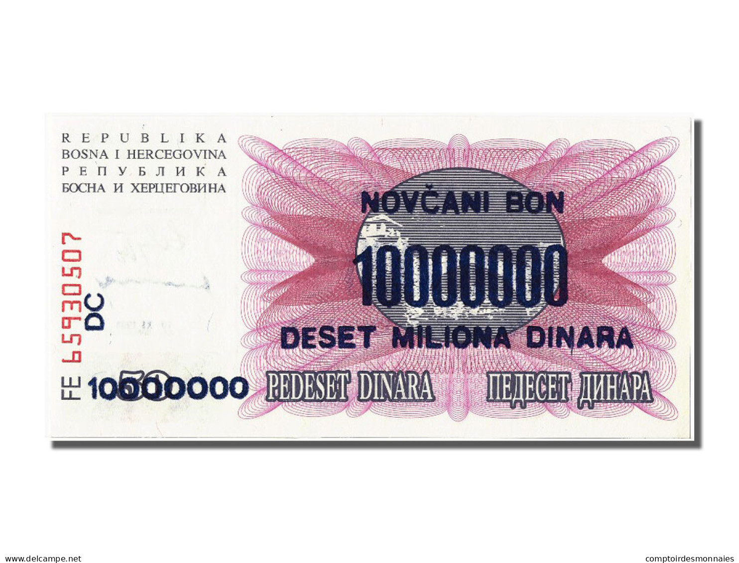 Billet, Bosnia - Herzegovina, 10,000,000 Dinara, 1993, 1993-11-10, NEUF - Bosnia Erzegovina