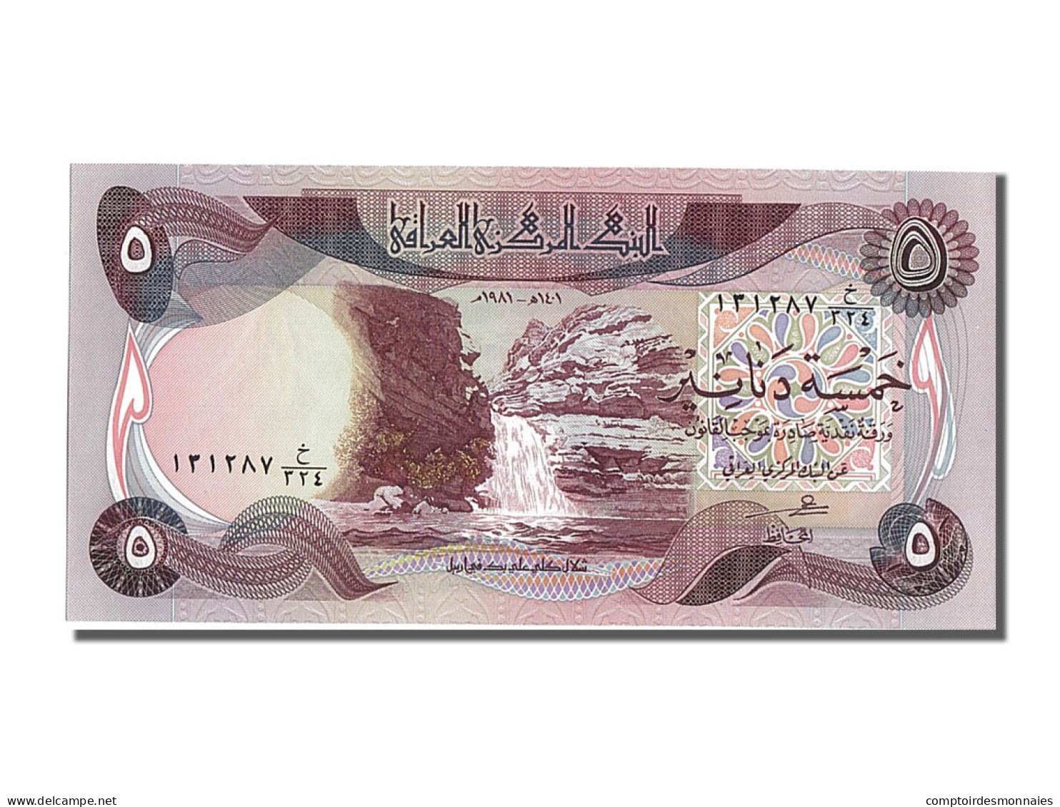 Billet, Iraq, 5 Dinars, 1980, NEUF - Iraq