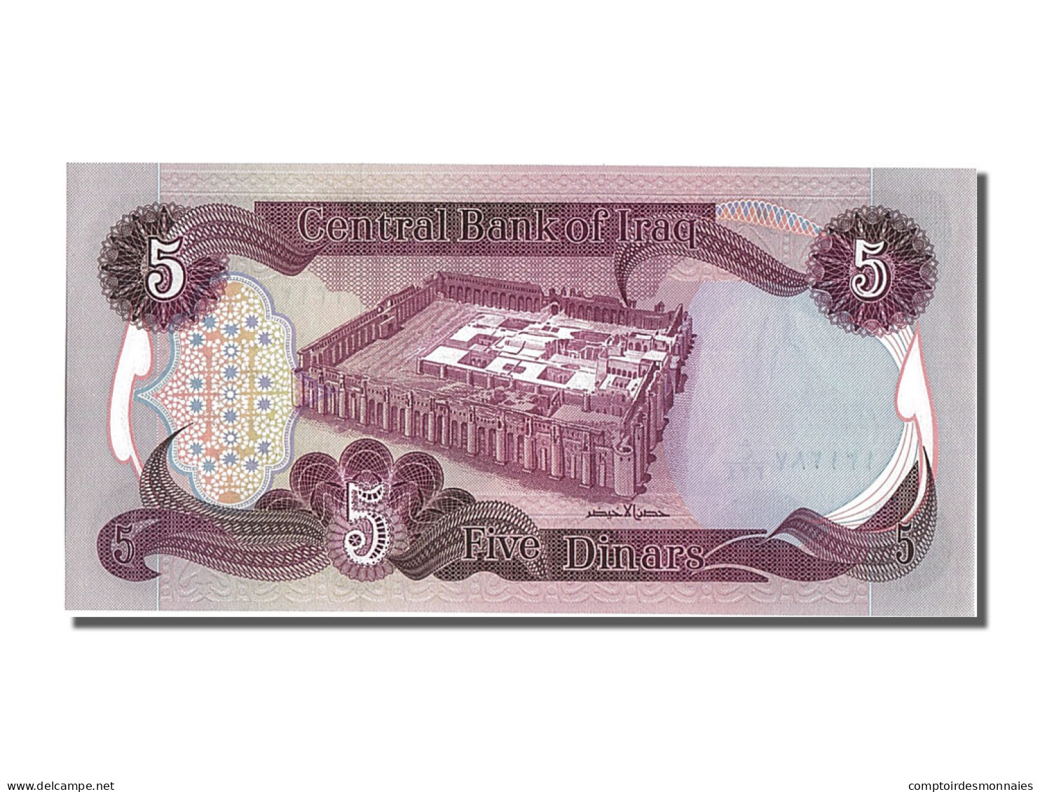 Billet, Iraq, 5 Dinars, 1980, NEUF - Iraq