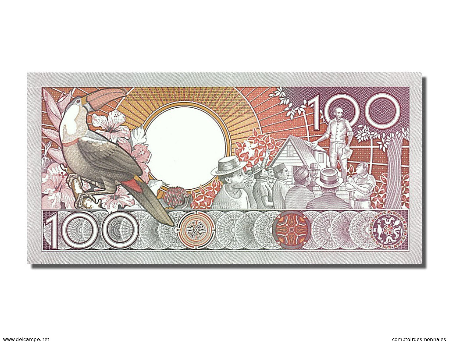 Billet, Suriname, 100 Gulden, 1986, 1986-07-01, NEUF - Suriname