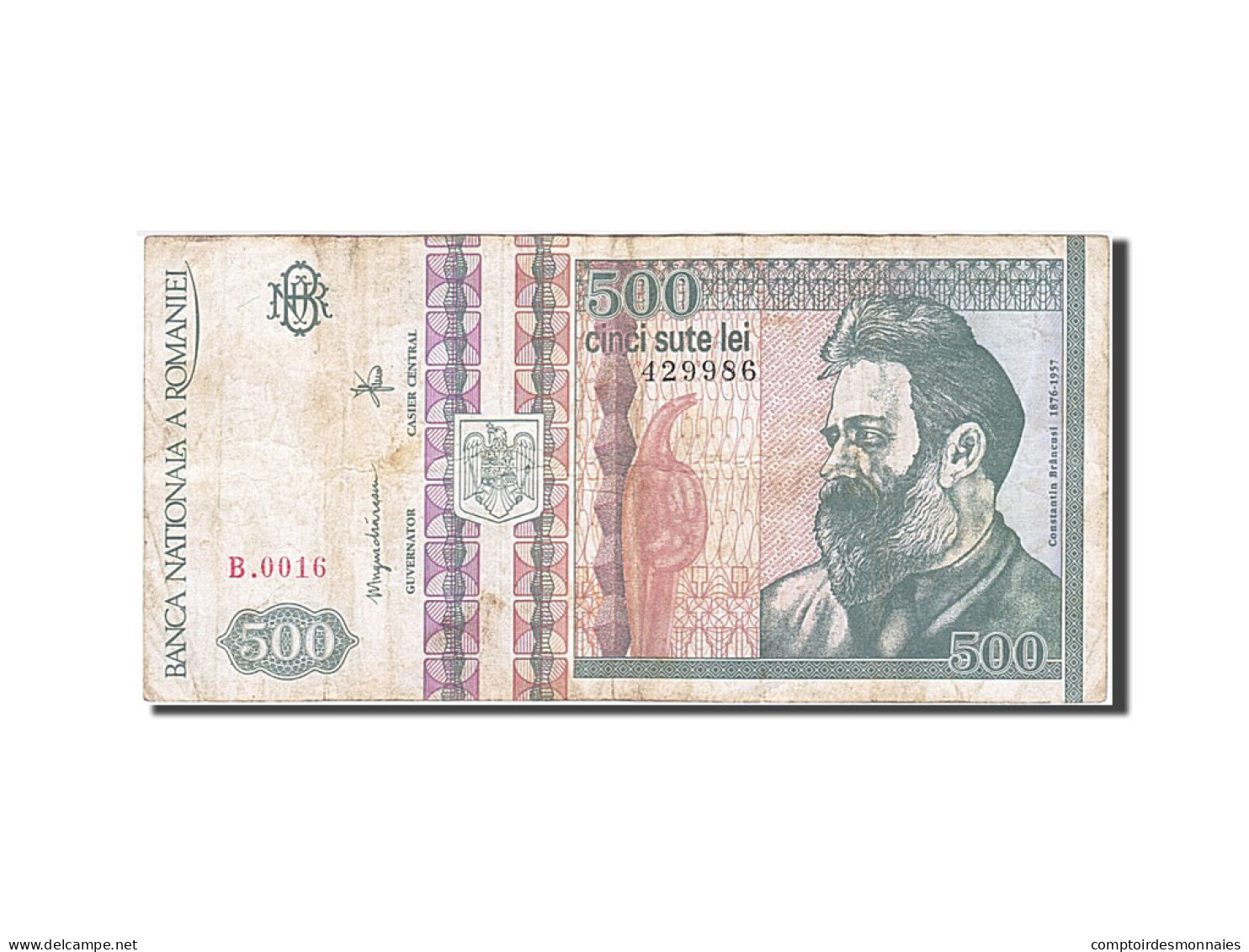 Billet, Roumanie, 500 Lei, 1992, TB - Rumania