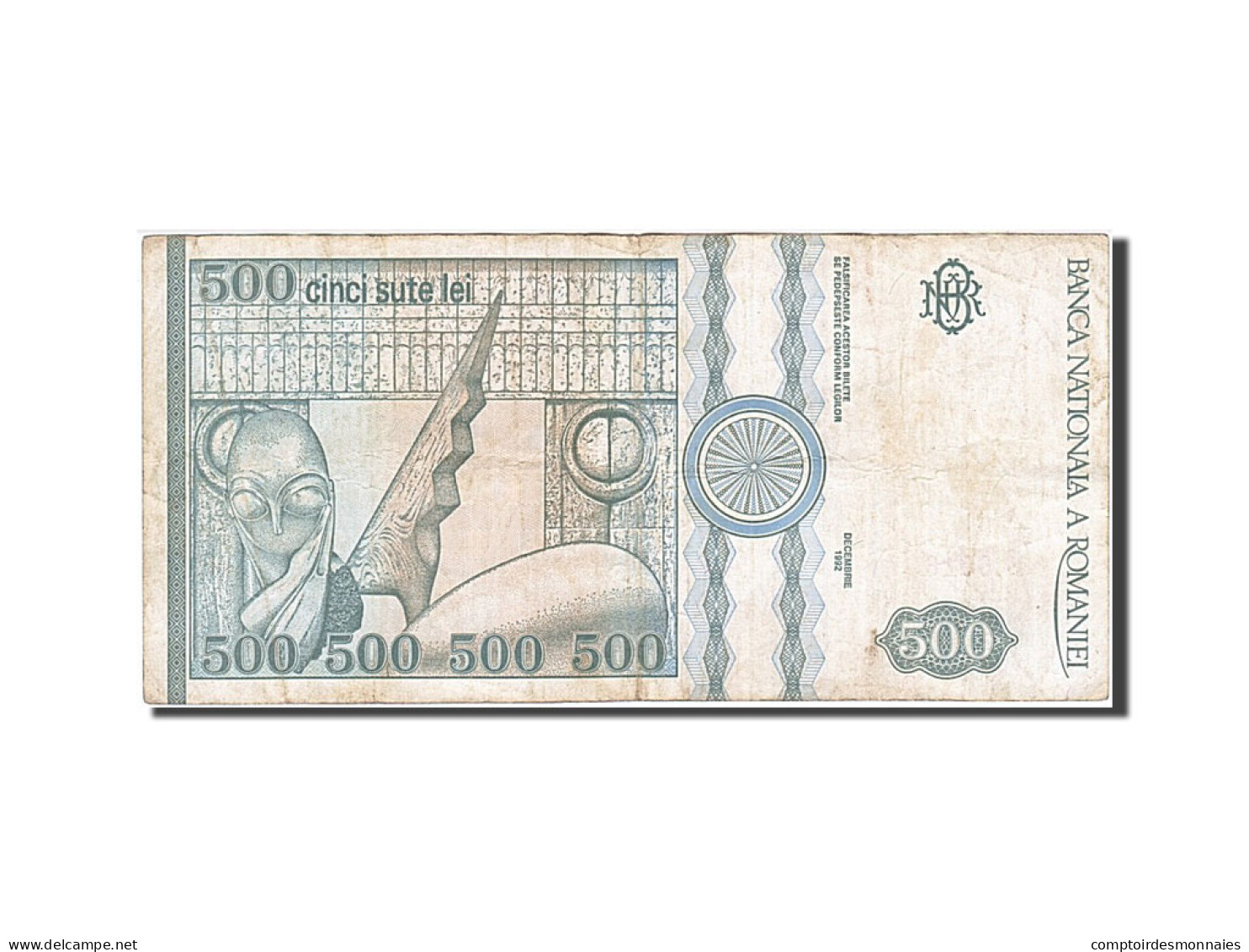 Billet, Roumanie, 500 Lei, 1992, TB - Rumania