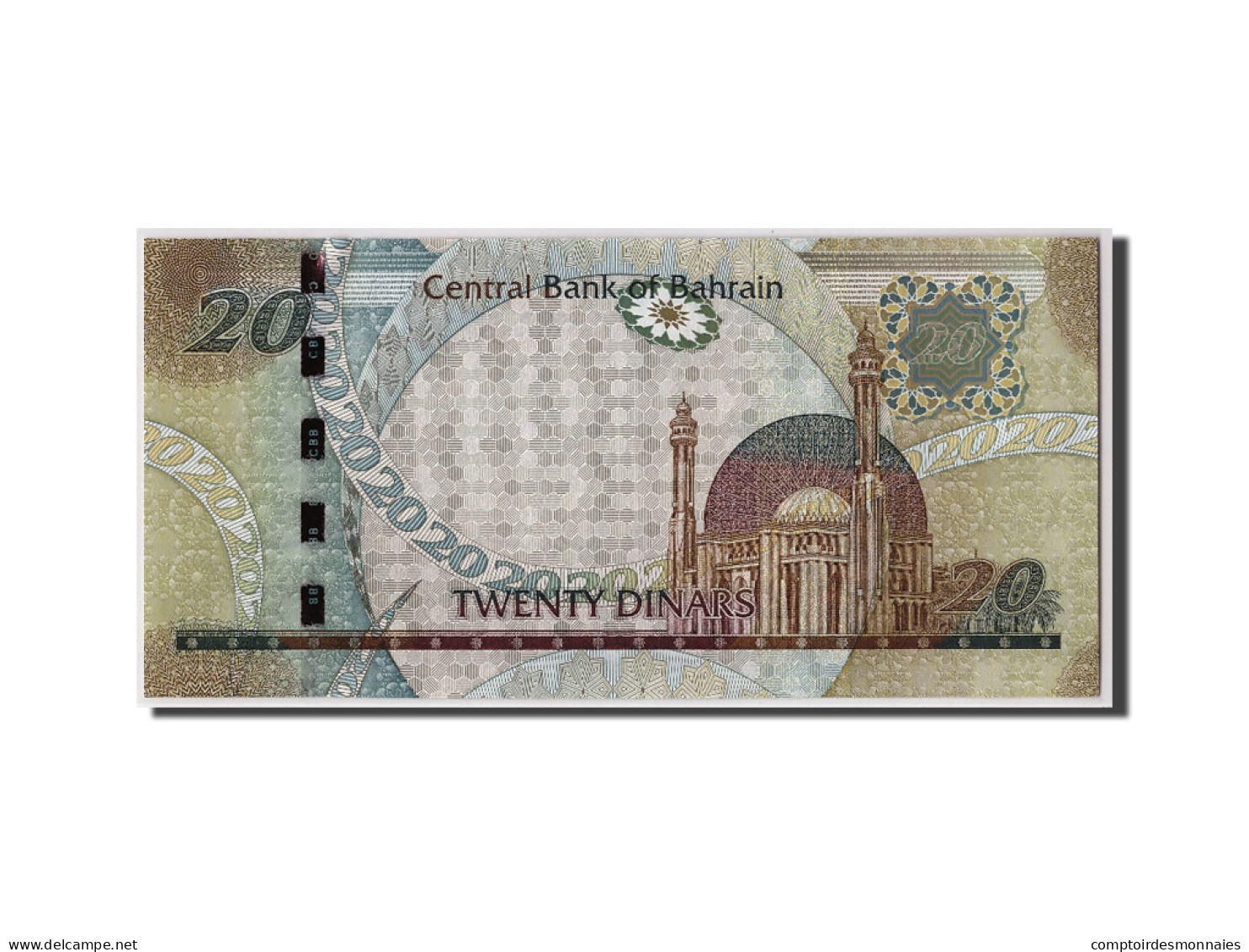 Billet, Bahrain, 20 Dinars, Undated (2008), KM:29, NEUF - Bahrein