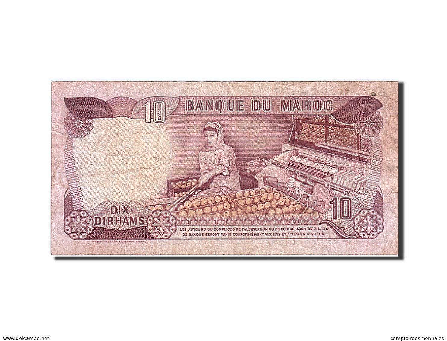 Billet, Maroc, 10 Dirhams, 1970, B+ - Marokko