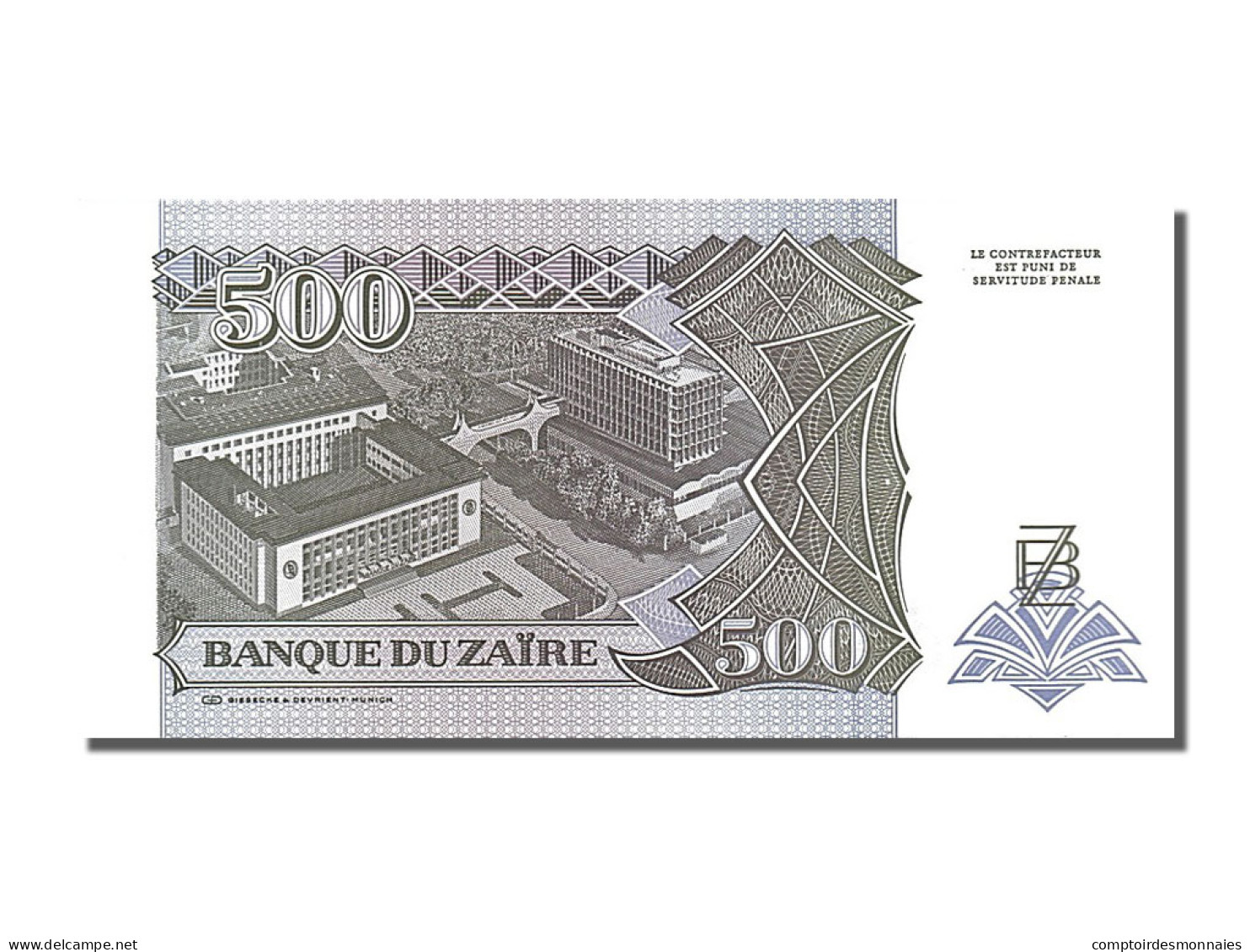 Billet, Zaïre, 500 Nouveaux Zaïres, 1994, 1994-02-15, NEUF - Zaïre