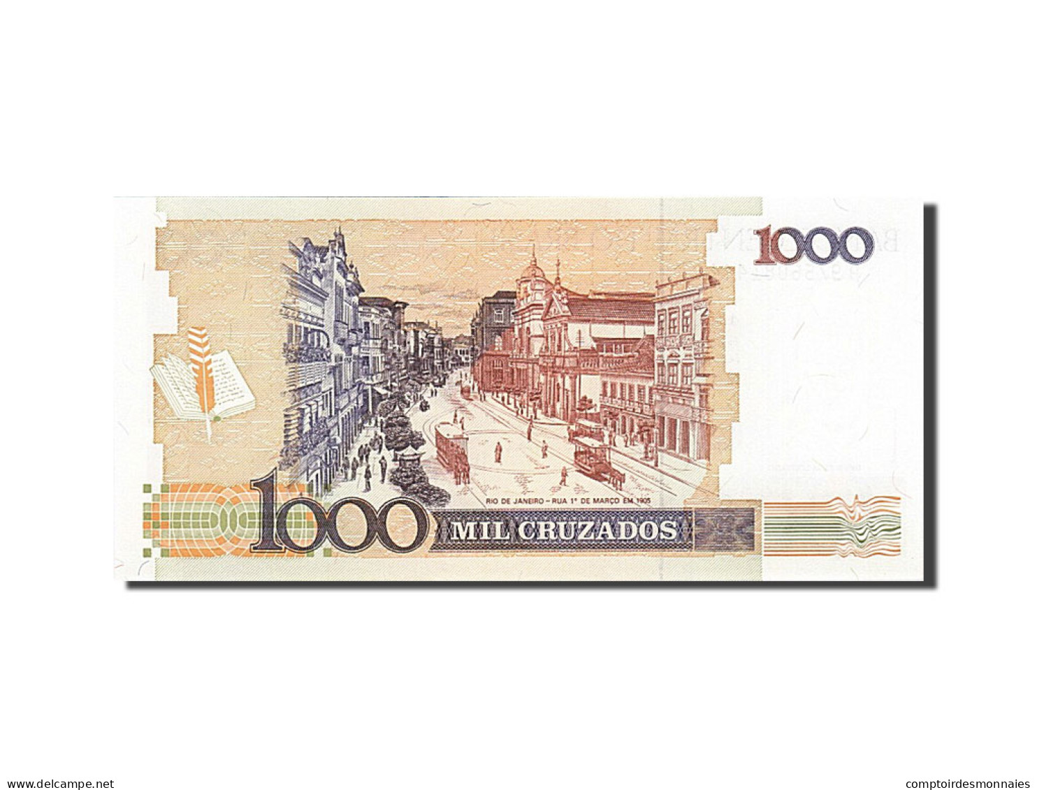 Billet, Brésil, 1000 Cruzados, 1988, NEUF - Brésil