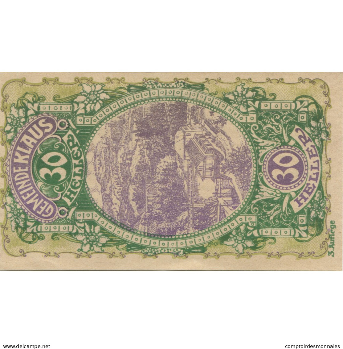 Billet, Autriche, Klaus, 30 Heller, Montagne, 1920, 1920-06-15, SPL, Mehl:FS 454 - Austria