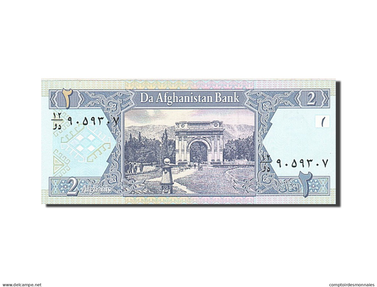 Billet, Afghanistan, 2 Afghanis, 2002, Undated, KM:65a, NEUF - Afghanistan