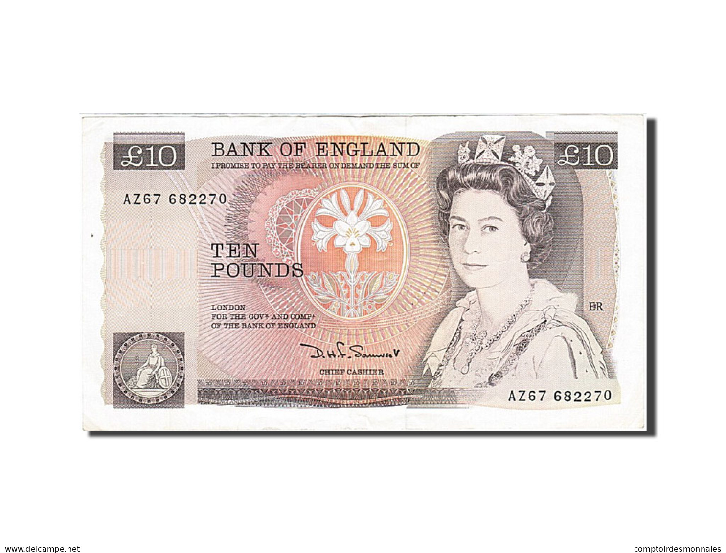 Billet, Grande-Bretagne, 10 Pounds, 1987, TTB - 10 Pounds