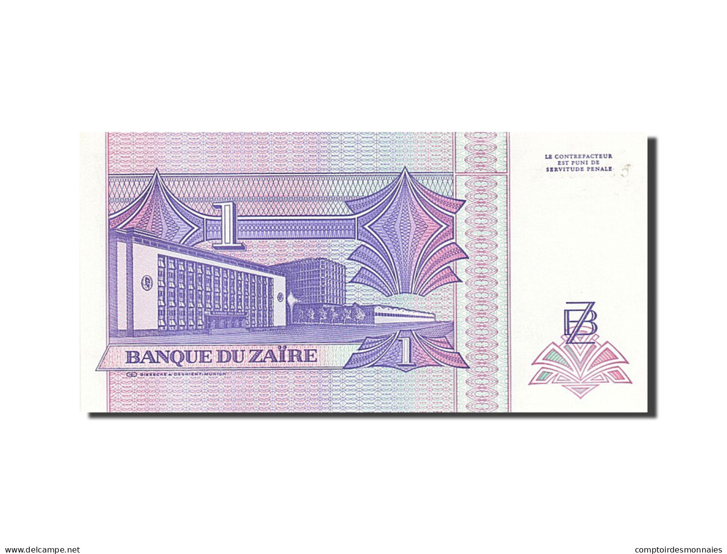 Billet, Zaïre, 1 Nouveau Zaïre, 1993, 1993-06-24, SPL - Zaire