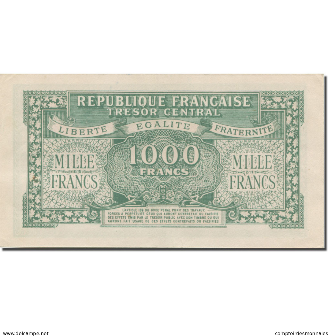 France, 1000 Francs, Marianne, 1945, Faux D'Epoque, SUP, Fayette:VF 13, KM:107 - 1943-1945 Maríanne