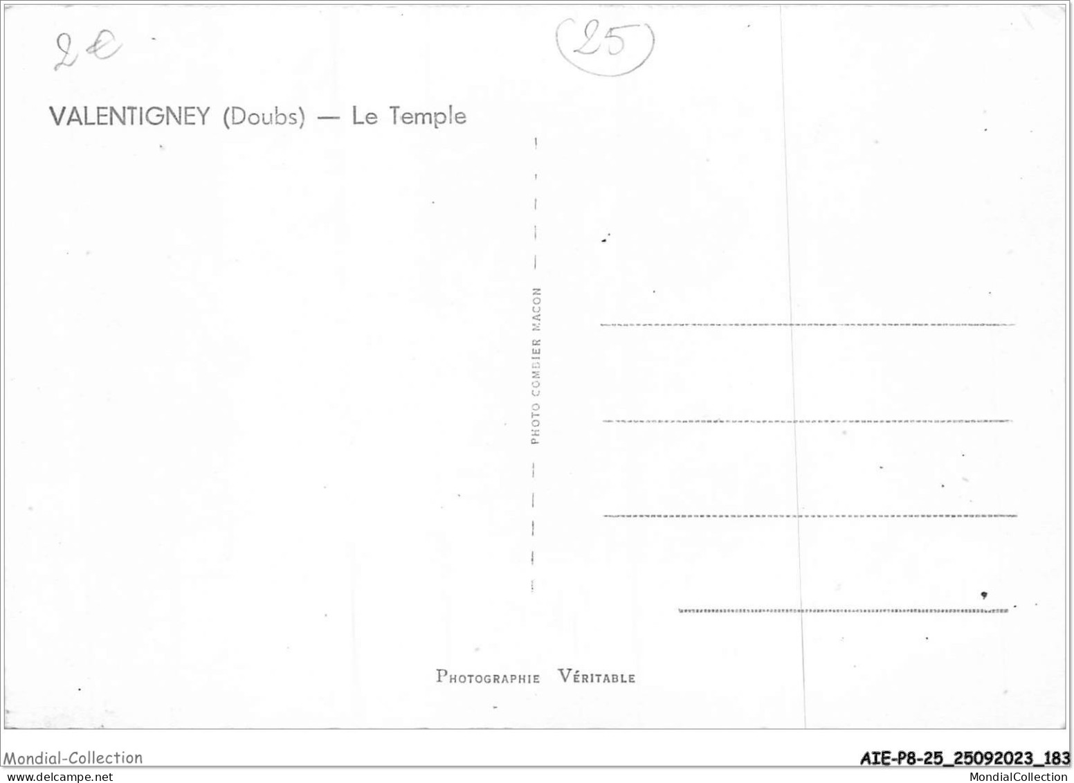 AIEP8-25-0910 - VALENTIGNEY - Doubs - Le Temple - Valentigney