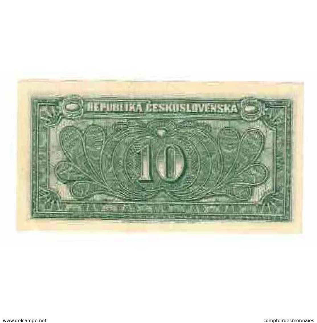 Billet, Tchécoslovaquie, 10 Korun, Undated (1945), KM:60a, SPL - Checoslovaquia