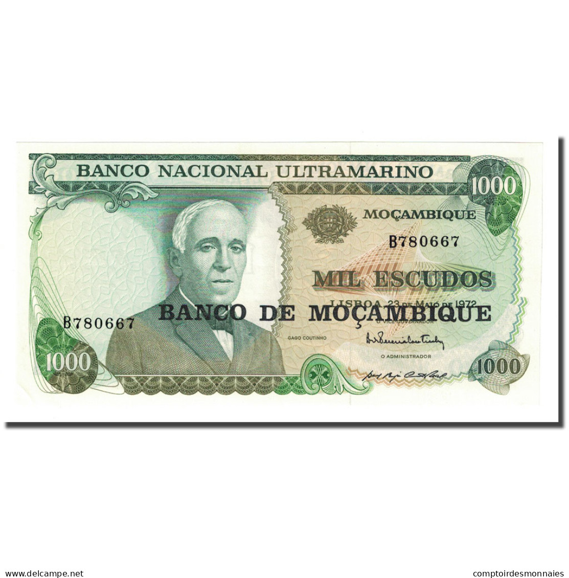 Billet, Mozambique, 1000 Escudos, 1972-05-23, KM:119, NEUF - Mozambique