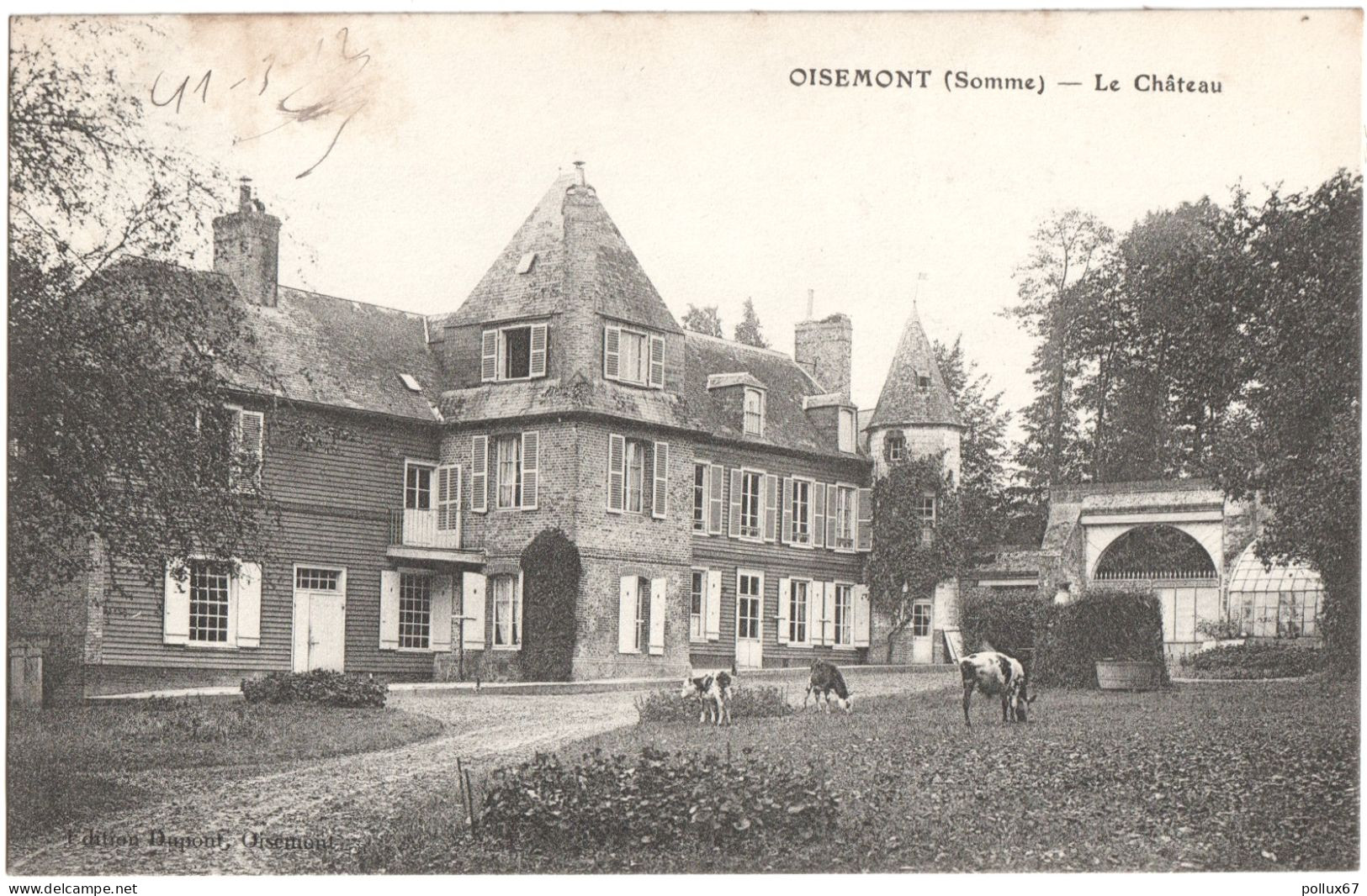 CPA DE OISEMONT  (SOMME)  LE CHÂTEAU - Oisemont