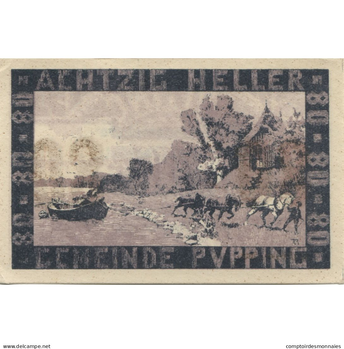 Billet, Autriche, Pupping, 80 Heller, Lac, 1920, SPL, Mehl:FS 792IIe - Oesterreich