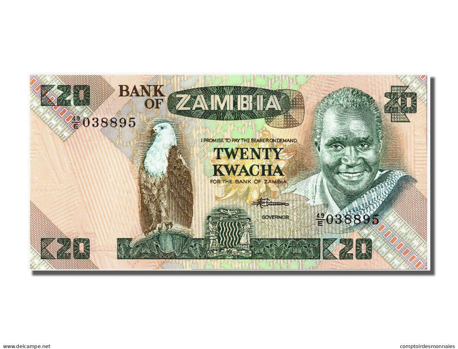 Billet, Zambie, 20 Kwacha, NEUF - Sambia