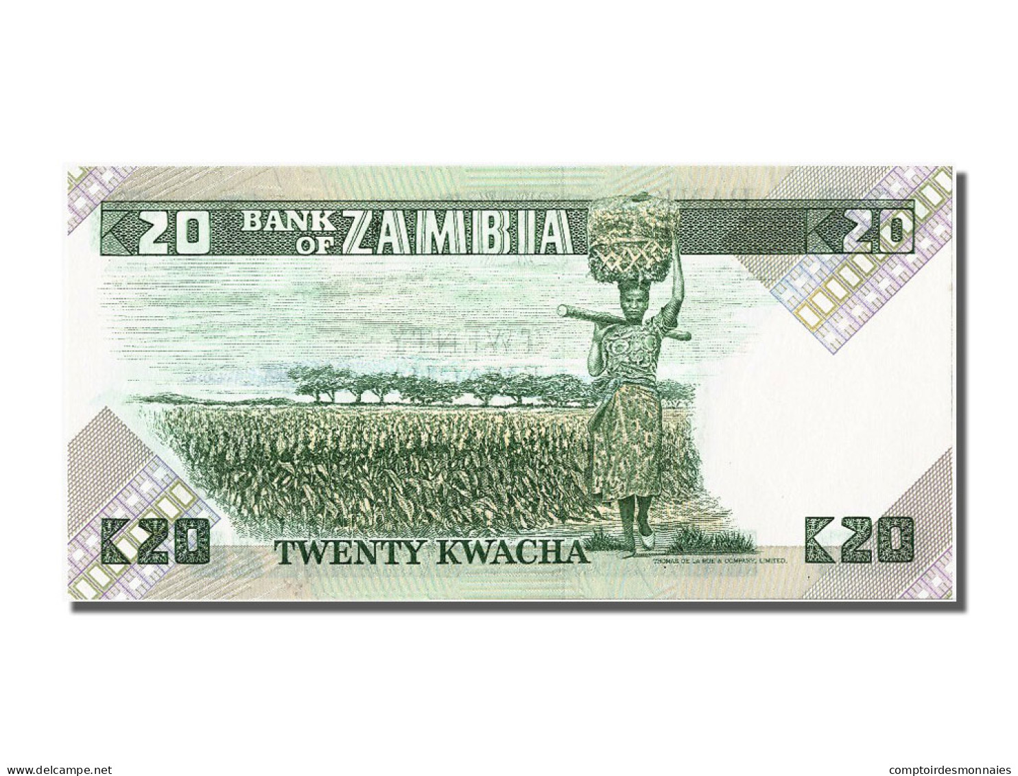 Billet, Zambie, 20 Kwacha, NEUF - Sambia
