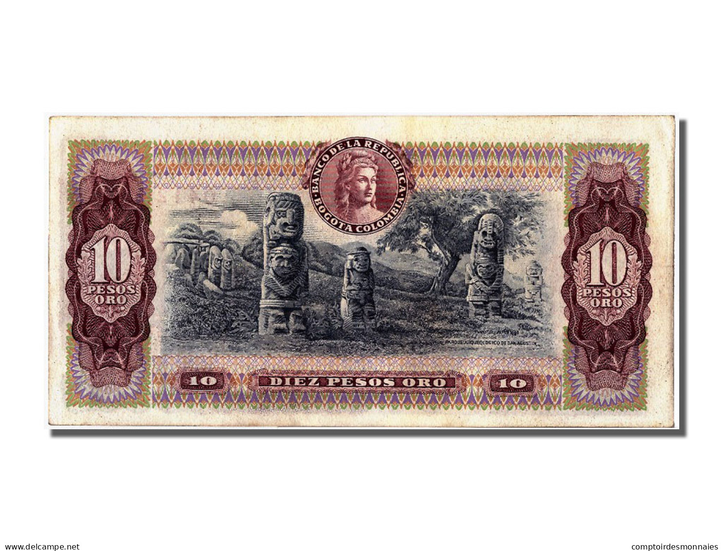 Billet, Colombie, 10 Pesos Oro, 1980, 1980-08-07, NEUF - Colombie