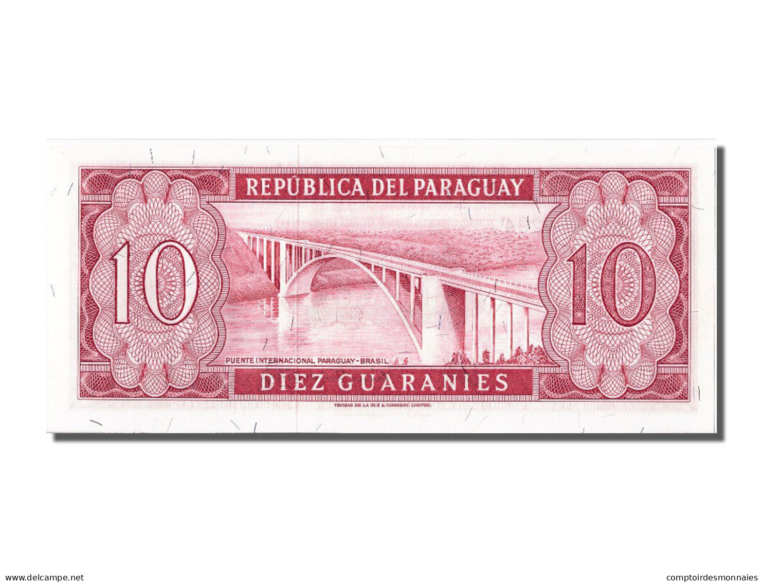 Billet, Paraguay, 10 Guaranies, 1952, NEUF - Paraguay