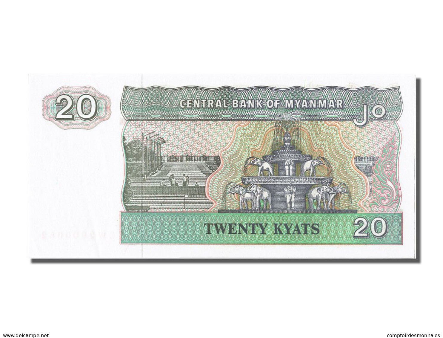 Billet, Myanmar, 20 Kyats, NEUF - Myanmar