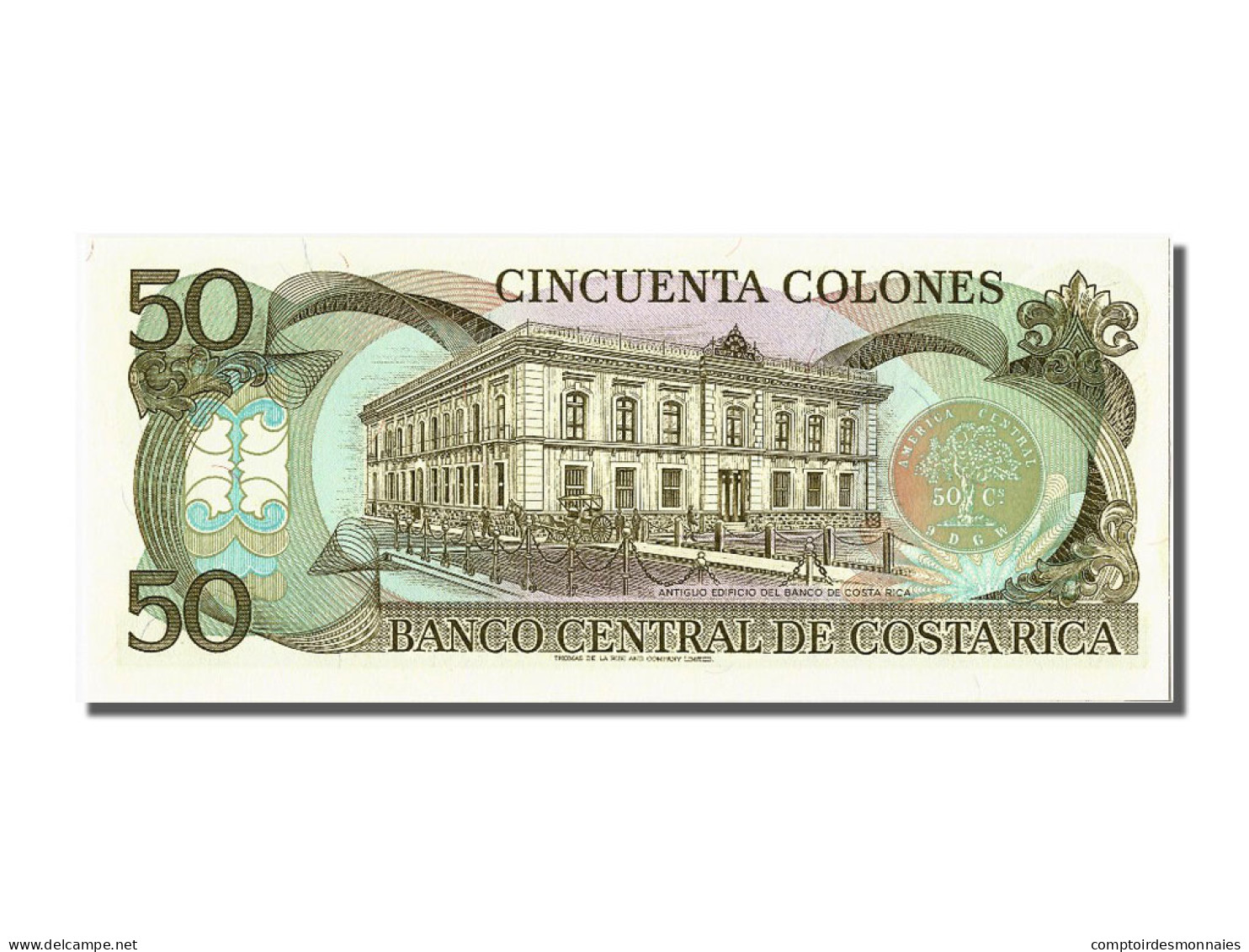 Billet, Costa Rica, 50 Colones, 1993, 1993-07-07, NEUF - Costa Rica