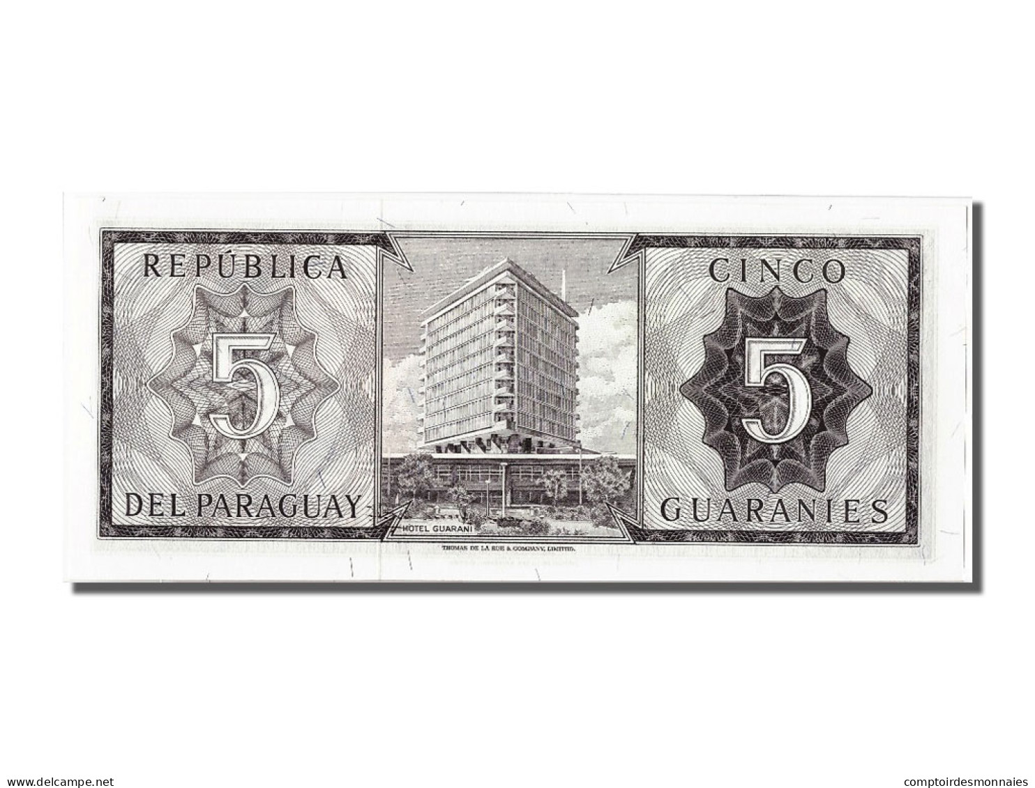 Billet, Paraguay, 5 Guaranies, 1952, NEUF - Paraguay