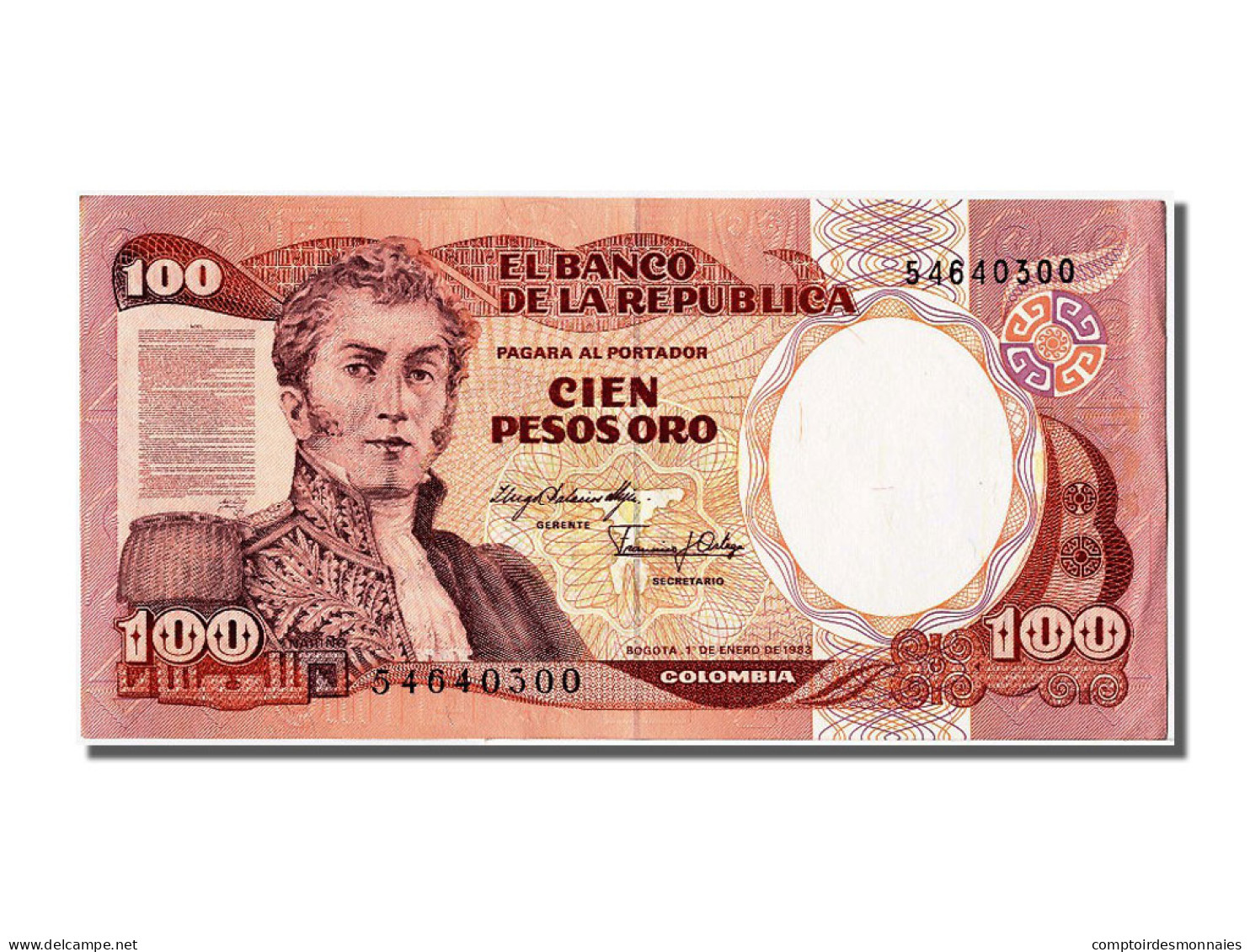 Billet, Colombie, 100 Pesos Oro, 1983, 1983-01-01, NEUF - Colombia