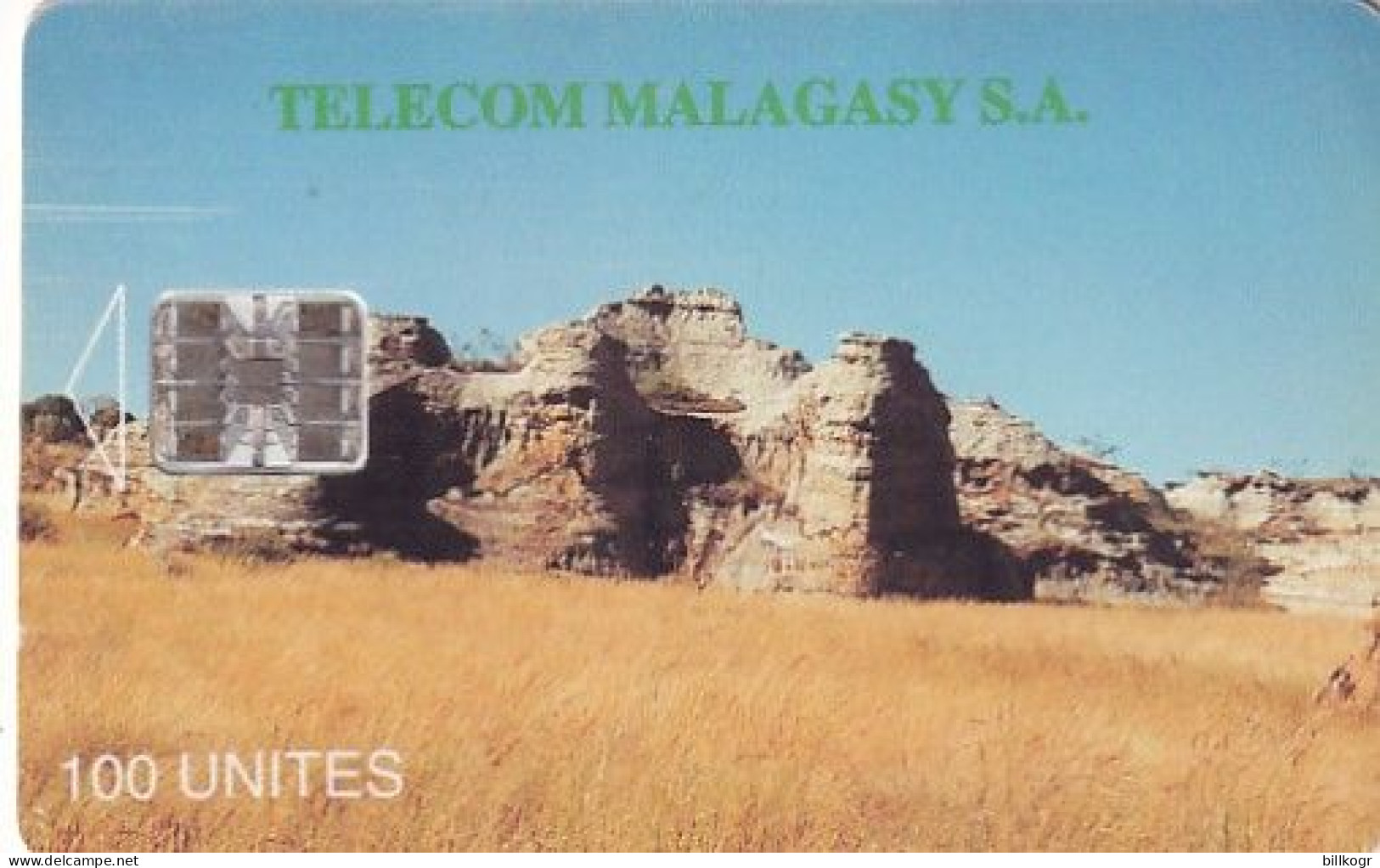 MADAGASCAR - Isalo(red CN Under The Line), Telecom Malagasy First Issue 100 Units, Used - Madagascar