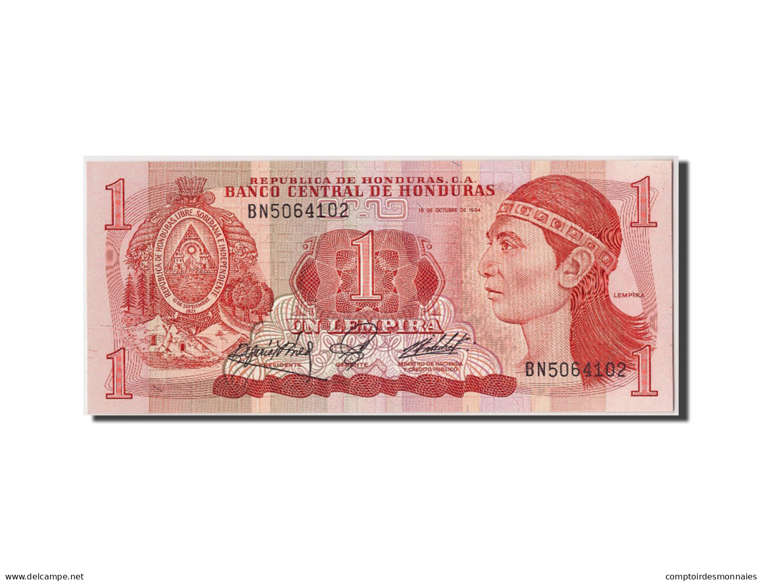 Billet, Honduras, 1 Lempira, 1984, 1984-10-18, NEUF - Honduras