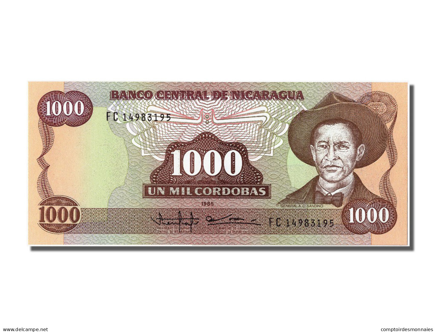 Billet, Nicaragua, 1000 Cordobas, 1985, NEUF - Nicaragua