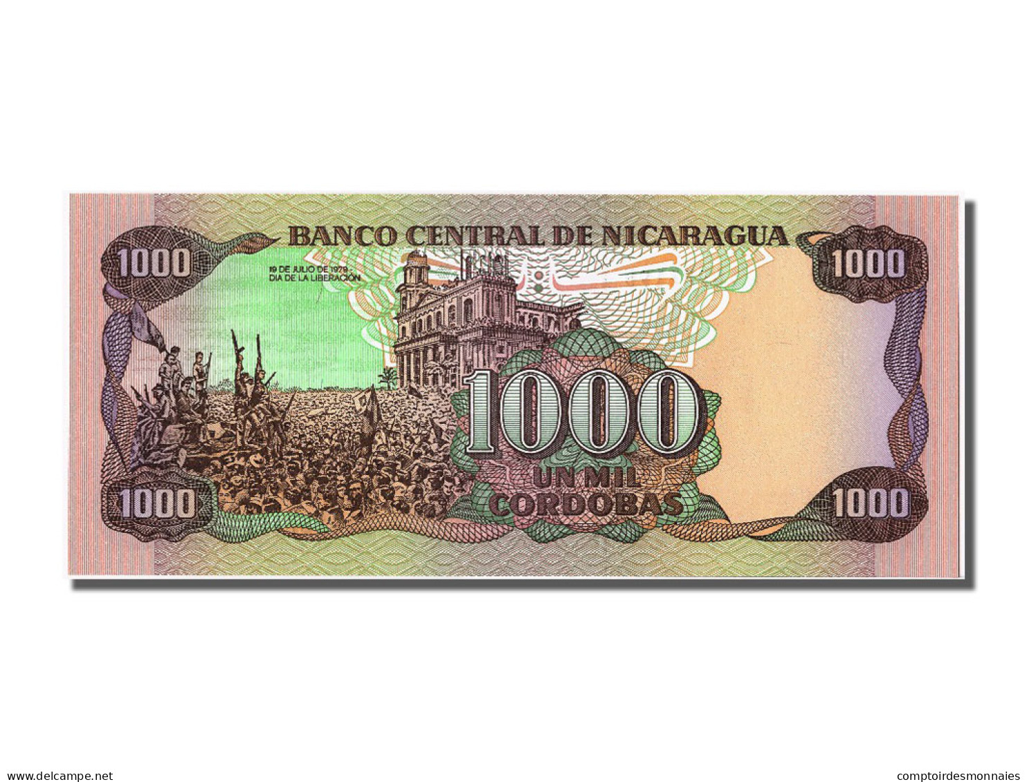 Billet, Nicaragua, 1000 Cordobas, 1985, NEUF - Nicaragua