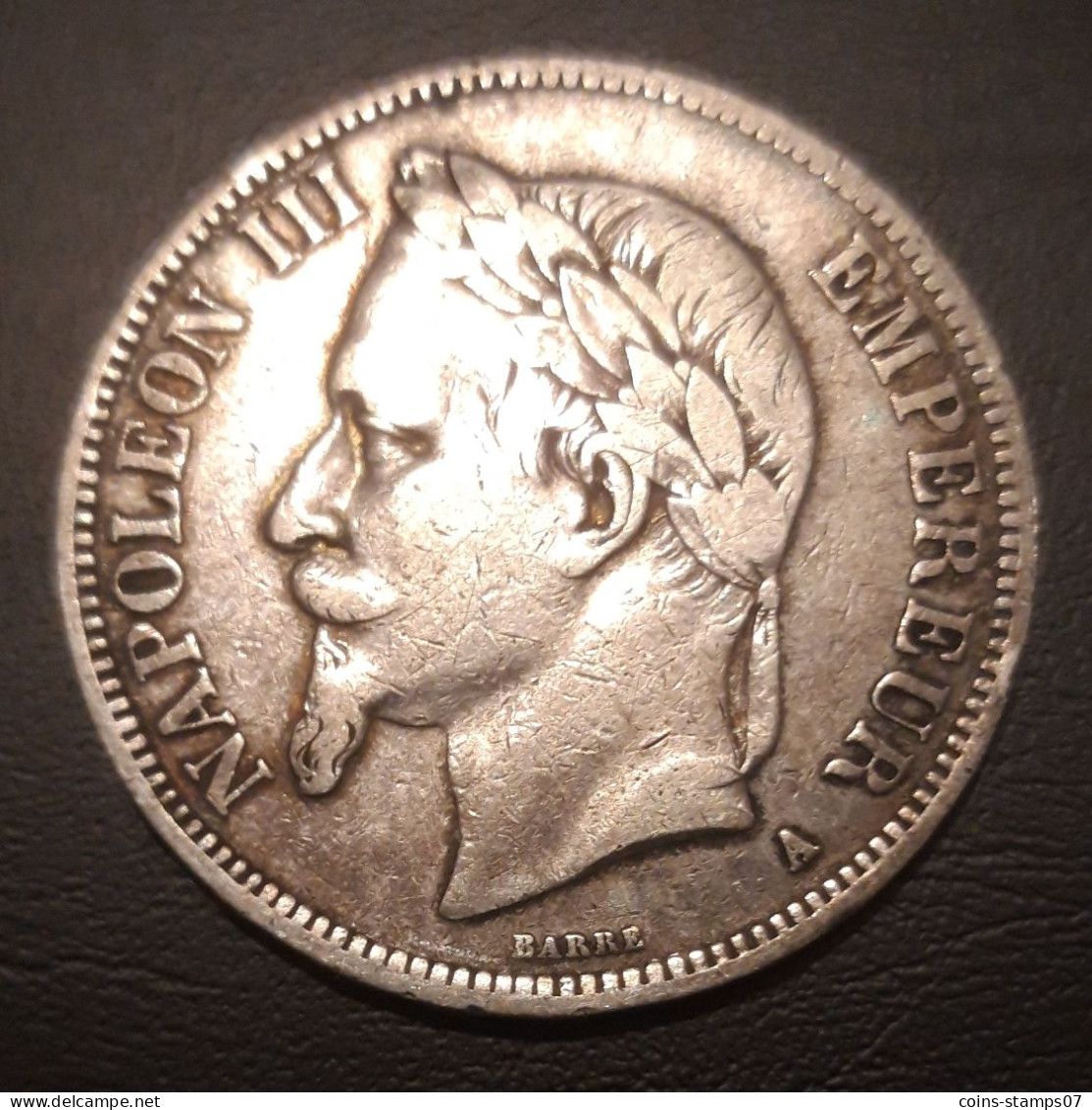 France - 5 Francs NAPOLEON III Argent 1868 A - 5 Francs