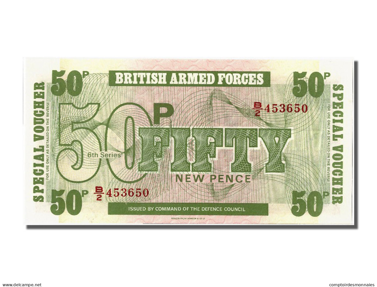 Billet, Grande-Bretagne, 50 New Pence, NEUF - British Armed Forces & Special Vouchers