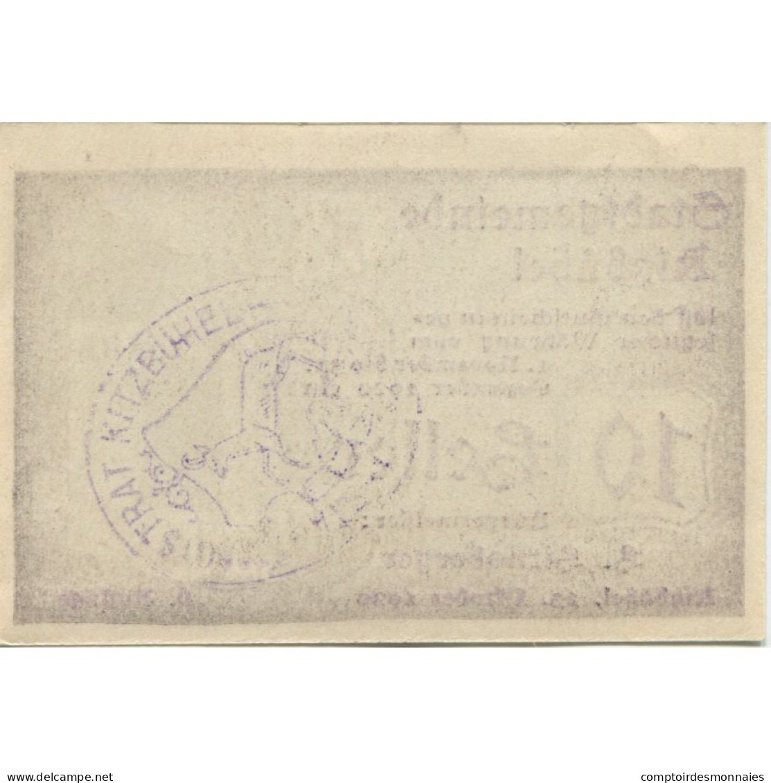 Billet, Autriche, Kitzbühel, 10 Heller, Château 1920-01-15, SPL Mehl:FS 449d - Oesterreich