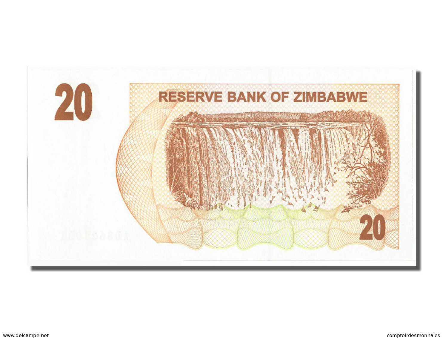 Billet, Zimbabwe, 20 Dollars, 2006, 2006-08-01, NEUF - Simbabwe