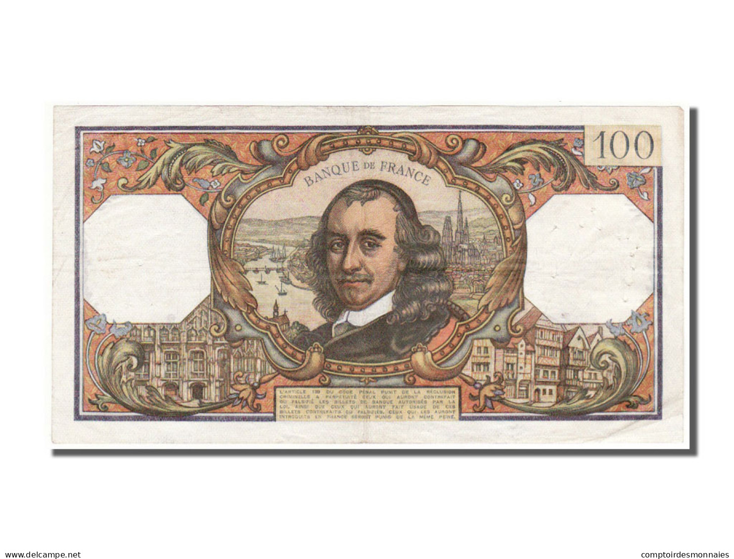 Billet, France, 100 Francs, 100 F 1964-1979 ''Corneille'', 1969, 1969-06-05 - 100 F 1964-1979 ''Corneille''