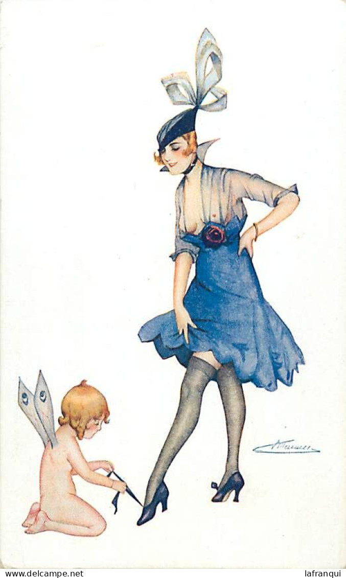 Themes Div-ref VV311-femmes- Femme -illustrateurs-illustrateur Suzanne Meunier -dessous Feminins -le Lacet De La Paris - Meunier, S.