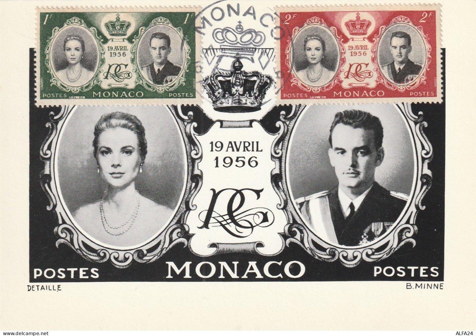 CARTOLINA 1956 NOZZE - MONACO (XT3184 - Estaciones Científicas Y Estaciones Del Ártico A La Deriva