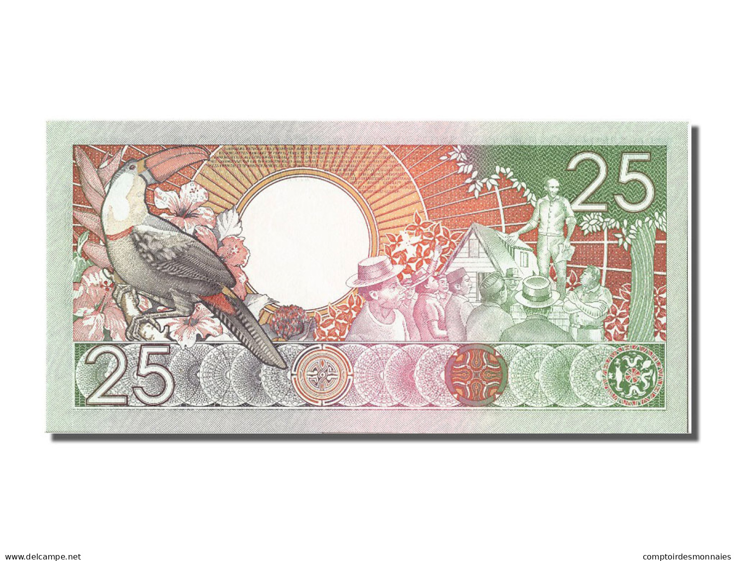 Billet, Suriname, 25 Gulden, 1988, 1988-01-09, NEUF - Surinam