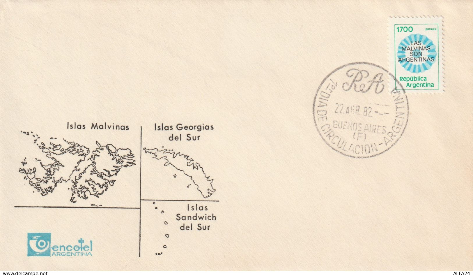 FDC ARGENTINA 1982 (XT3080 - FDC